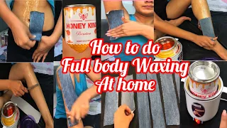 How To Do Full Body Waxing At Home / No strips / Underarms wax / wax at home / Rajveerpunni