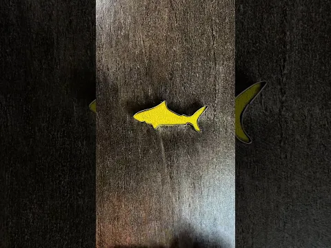 Satisfying Yellow Kinetic Sand Shark Shape