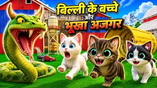 Billi ke bacche aur Bhukha Ajgar | billi wala cartoon| chintu chinky | chintu chintu wala | cs bisht