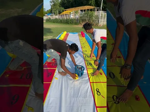 who is the champion of ludo luck balloon popping race ?