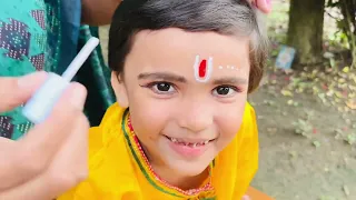 Janmastami te Dhritir krishner sajj kemon hoyeche 🌺🌸🥰😍🌺