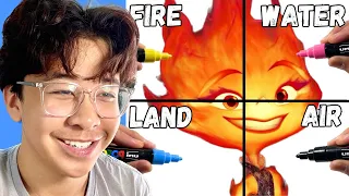 Drawing EMBER In 4 Different Art Styles! (Elemental)