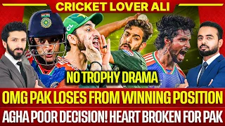 Huhh! Last Over Thriller, Pak Loses from Winning Position | No Trophy? | Haris Rauf Flop | PAK v IND