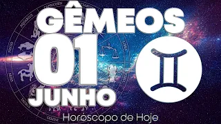 VOCÊ VAI DESMAIAR ❗️😰 NAS PRÓXIMAS 48 HORAS⏳ Gêmeos ♊ Horóscopo do dia de hoje 1 de JUNHO 2026 🔮