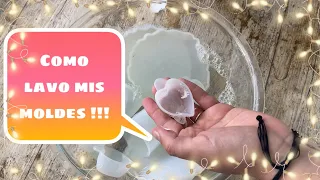 COMO LIMPIO MIS MOLDES DE SILICON 📣 || RESINA | MOLDES