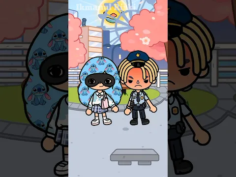 Stitch And Policeman👮‍♂️💙 #tocaboca #tocalifeworld