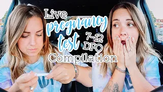 Live Pregnancy Test Compilation To BFP- 7DPO To 12DPO