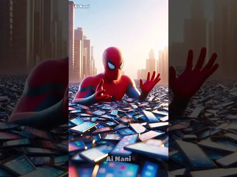 Spider-Man ke shehr mein aai hai Mobiles ki bhar! 📱😱 | Ab kiya hoga? 😂 #shorts #spiderman