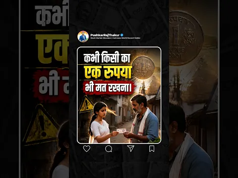 कभी किसी का एक रुपया भी मत रखना!