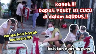 KEJUTAN PAKET CUCU DI DALAM KARDUS.! DIKIRA DAPAT BONEKA.! SAMPE NANGIS BANJIR AIR MATA