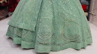 Most Demanding Lehenga Collection || Mint Green Lehenga Shades || Chandni Chowk