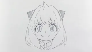 簡単に描けるアーニャの描き方！【SPY×FAMILY】/How to draw Anya