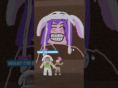 I DREW HER… and she gave me BOBUX 😏🔥 #roblox #shorts