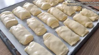 Nasıl Yapıldığına İNANAMAYACAKSINIZ❗EVDE UN, SU, TUZ Varsa HERKES Yapabilir🤚Kolay ve Lezzetli Börek