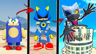 ATUALIZEI o SONIC FRACO até o SONIC DEUS no GTA 5 ! ( GTA V Mods )