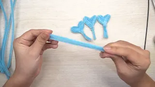 Instructions on how to make a simple flower with heart-shaped petals.