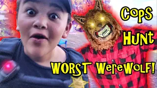 COPS ATTACKED by Weird Monster NIGHT FIGHT!