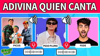ADIVINA QUIEN CANTA 🗣️🎙️ Piculin y Galletita / Peso Pluma / Fede Vigevani / Karol g / Shakira