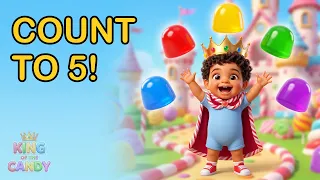 Five Little Gumdrops 🍬 Counting Song for Kids | King of the Candy