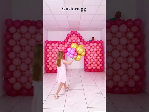 BALLOON CASTLE 🏰 Balloon decoration ideas 🤩 birthday decoration ideas at home #tiktok  #balloon