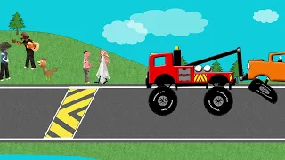 🚜 Timmy Uppet Helps a Lady Cross the Road  #GanJingWorld #KindnessIsCool