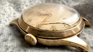 This Rolex belonged to a man born in the 1800s - vintage gold Rolex restoration 