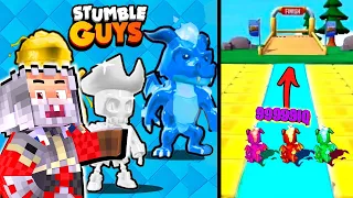 HOKI DI STUMBLE GUYS ! LUBAK PERTAMA KALI GACHA 1 JUTA GEM DAPET SKIN PRO AWTO 999 IQ PAKAI SKIN INI