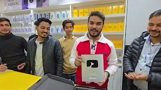 SILVER PLAY BUTTON 💥SUPER MOBILE #trending #shortsviral #viralreels #playbutton ##childs #bilari😎💯✨️
