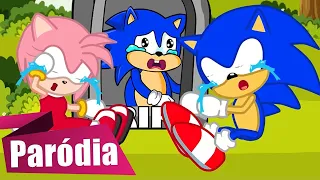 BABY SONIC VIRA UM ANJINHO E PAPAI SONIC E AMY ROSE CHORAM COM SAUDADES