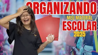 Organizando meu material escolar de 2025 ✨