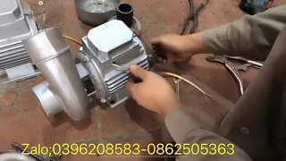 Hướng dẫn chuyển đổi  đầu bơm 76 vào mô tơ cũ 750w ( 1 ngựa