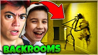DUDU BETERO ME LEVOU PARA AS BACKROOMS DO ROBLOX [ Apeirophobia roblox ]
