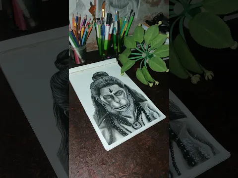 jai hanuman 🙏😍 #art #hanuman #drawing #shorts #shortsfeed