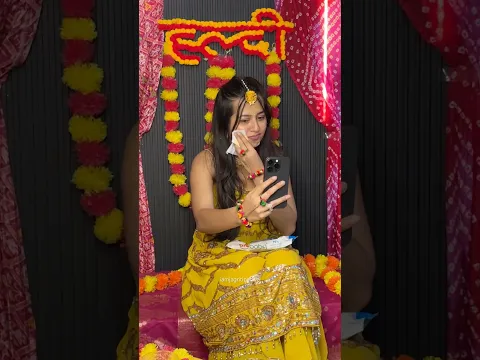 My Haldi Function Went Wrong🫠 #haldiceremony #wedding #shaadi #shoot #jagritipahwa #minivlog