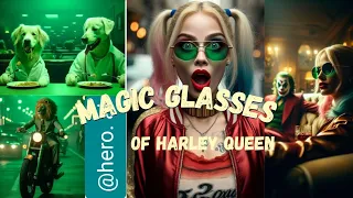 Harley Quinn's magic glasses #harleyquinn #joker #batmanandharleyquinn #batmanandharleyquinn #dc