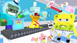 🧊 Work At Bikini Bottom Popsicle Place - Minecraft Animation