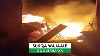 cawa Arin naxdin leh suuqii wajaale oo gubanaya