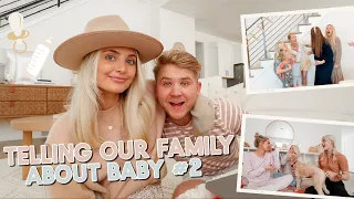 telling our friends & family we are having baby #2!! pregnancy announcement!