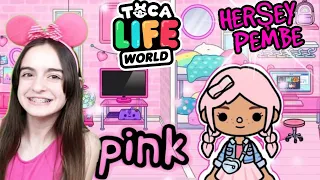 TOCA LİFE WORLD HERŞEY PEMBE !! | ÖZGÜŞ OYUNDA