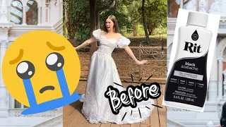 I dyed this wedding gown and it was a total failure 😞 