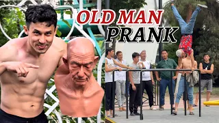 OLD MAN STREET WORKOUT PRANK