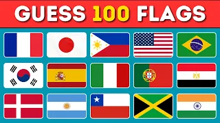 Guess The Country By Their Flags Quiz 🌏🚩 |  Can You Guess The 100 Flags?
