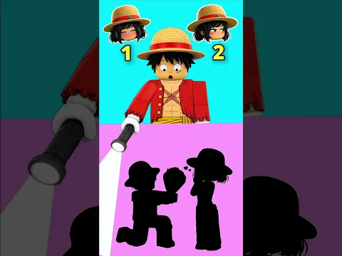 Which Expression Is Right? 🤔 1️⃣ or 2️⃣  #shorts #roblox #luffy