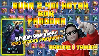 365 HARI NABUNG BOX MOBILE LEGENDS & AKHIRNYA TERKUMPUL 2.401 MYSTERY BOX!! SKIN LEGEND FARAMIS KAH?