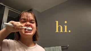 getting ready (bleaching hair in middle) then getting unready