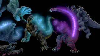 Godzilla Defeats Himself Repeatedly #godzilla #animation #fight #battleroyale #parody #kaiju