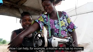 The lady with the sewing machine | UNICEF Burundi