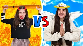 البنت الطيبة 🧚‍♀️ ضد البنت 🤩 وفاء وعبير شو عملت عبير #عبير &وفاء Abeer and Wafa