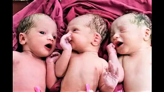 Three New Lives Begin | Triplet Sisters' First Breath & First Cry