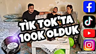 ARKADAŞLAR BUGÜN TİK TOK TA 100K OLDUM HEPİNİZE TEŞEKKÜRLER ÇOK SAĞOLUN.